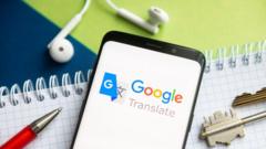 'Google Translate' moobaayiliirraa mul'atu