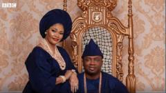 Oba Elegushi and olori Aramide Elegushi
