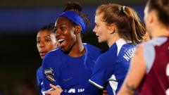 WSL: Chelsea beat Aston Villa 3-0 to go top - reaction