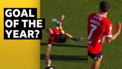 Puskas worthy? Player scores overhead kick from outside the box