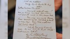 Fan letter written by Charles Dickens goes on show