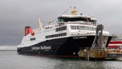 Delayed island ferry Glen Sannox begins sailings