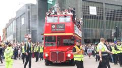 Fans line streets to mark Bromley FC's promotion