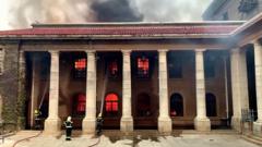 Пожар в университете Кейптауна