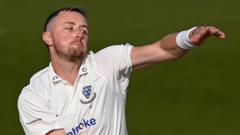 County Championship: Robinson bowling for Sussex - radio text