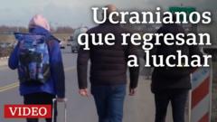 Ucranianos que regresan a luchar