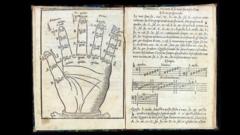 Páginas do manual de composição do compositor Vicente Lusitano