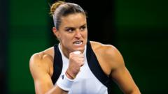 Sakkari to face Swiatek in Indian Wells final