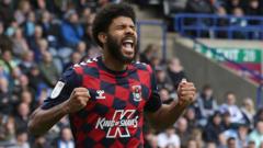 Simms scores again as Coventry beat Huddersfield