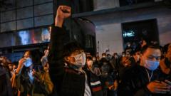 Demo Covid di China