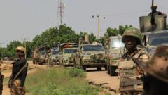 File photo of soldiers in Borno state, Nigeria