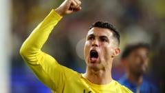 Ronaldo banned for gesture after 'Messi' chants