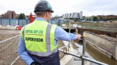 River re-routed to make way for football stadium