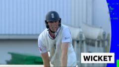 'He can't believe it' - Siraj bowls Crawley with last ball of the day