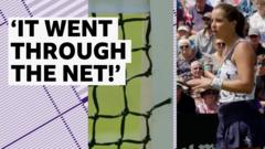 Did Krejcikova Just Hit a Ball Through the Net Against Burrage?
