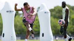 Real forward Mbappe in hospital