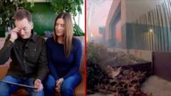 Watch: Couple's fire-resistant LA home survives amid destruction