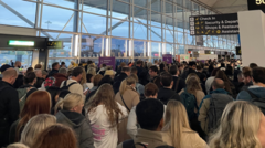 Flights missed after rail fault and airport fire