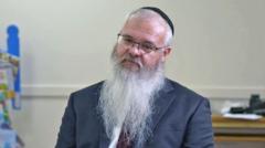 I saw evil as attacker tried to barge into synagogue, rabbi tells BBC