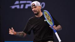 Kyrgios' return ends in first-round loss in Brisbane