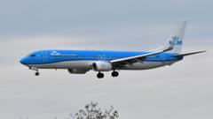 KLM uçağı