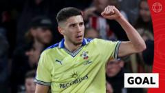 White error as Stewart gives Southampton shock lead over Arsenal
