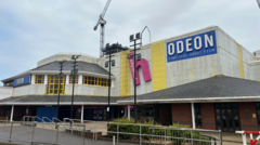 Warning against exploring unused cinema building for social media views