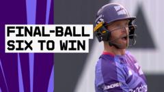 'Remarkable' - Clark hits last-ball six to clinch win for Superchargers