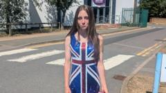 Girl in union jack couldn't give 'British' speech