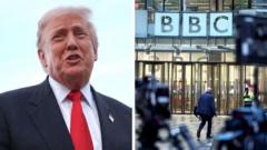 Янгиликлар: BBC Трампдан узр сўради, аммо товон тўлашдан бош тортди