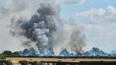 Major incident declared amid 'high number' of fires