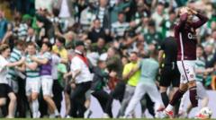 Pitch invasions 'a bad look' - but Clarke praises Tartan Army
