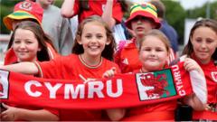 Fans give Wales colourful Euro 2025 send-off