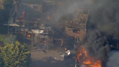 Watch: 'Carnage' in Stourbridge as houses destroyed by fire