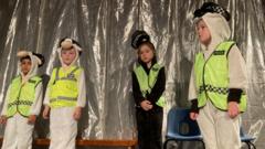 'Sheep police' and a lost tooth - behind the scenes of a nativity rehearsal