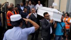 Sanduku lilillobeba mwili wa Tiziana Cantone
