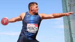'Small' thrower Percy takes big step to Olympics