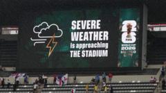 Shelter-in-place order at Azteca over severe weather before Mexico-England