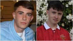 Community 'numb' over deaths of two young friends