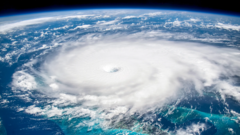 ภาพถ่ายดาวเทียมของพายุเฮอริเคน Dorian เมื่อปี 2019