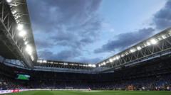 13 injured as car crashes into crowd at Espanyol-Barcelona match