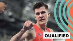 Ingebrigtsen and GB's Gourley reach 1500m final