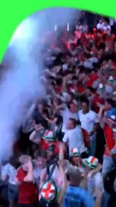 Fans react as England equalise against Norway