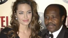 Angelina Jolie y Paul Rusesabagina