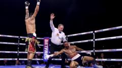 Opetaia overwhelms Thompson with early stoppage win
