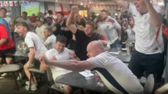 'Greatest game ever' - England fans celebrate