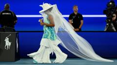 Jellyfish-inspired outfit steals show in Osaka win