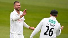 O'Neill stars as leaders Notts dominate Hampshire