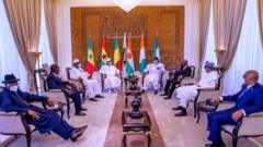 ECOWAS Leaders for Peace Mission in Bamako Mali