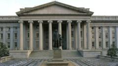 Здание федерального казначейства в Вашингтоне